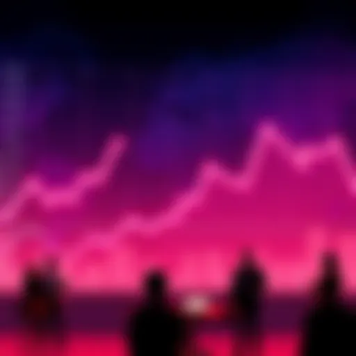 A graph showing the decline in DOT price alongside images of worried investors discussing the Polkadot treasury scandal.