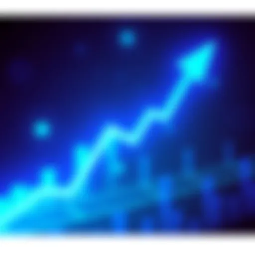 Polkadot logo shown with a rising graph line to indicate price increases and market optimism