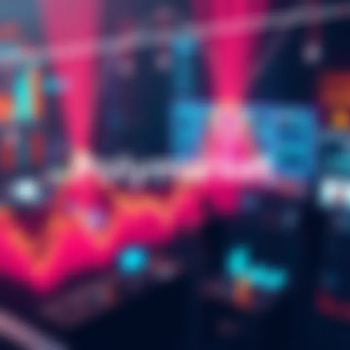 A visual representation of the Polymarket platform showcasing various prediction markets and user engagement activities.