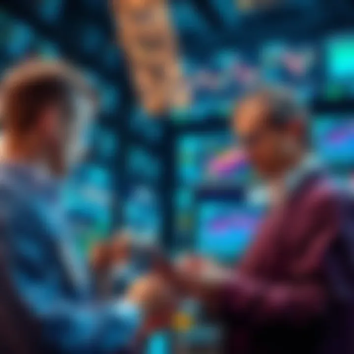Traders examining graphs and swap aggregator platforms on their devices, illustrating current trends in 2026