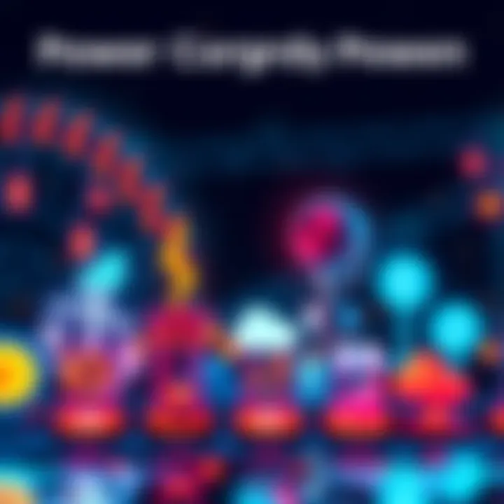 A visual comparison of energy use among Bitcoin mining, streaming services, AI applications, and social media platforms, represented by icons and energy symbols.