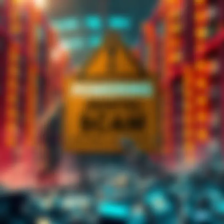 Users alerting others about the Powermining rental scam, showing a warning sign with a broken chain symbolizing cancellation issues