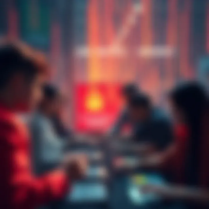 A group of people engaging in a digital setup ceremony for Privacy Pools, with visuals of random mouse movements and clicks contributing to security.