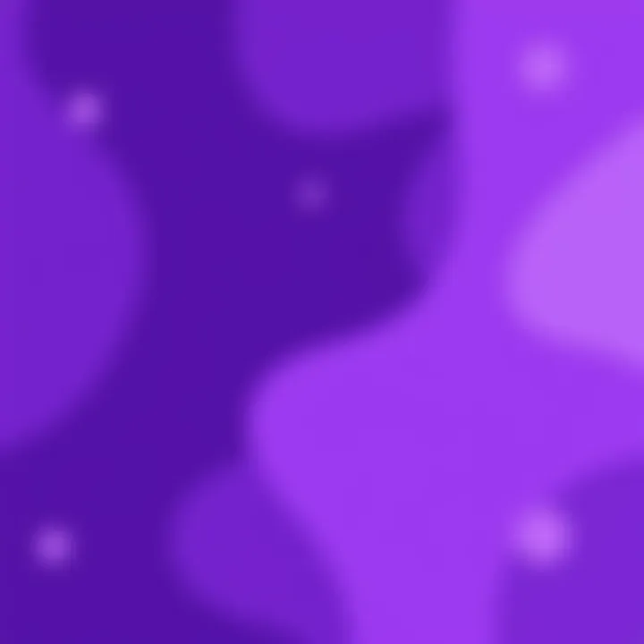 Purple Mood Illustration Colorful purple background with abstract shapes symbolizing creativity and calmness