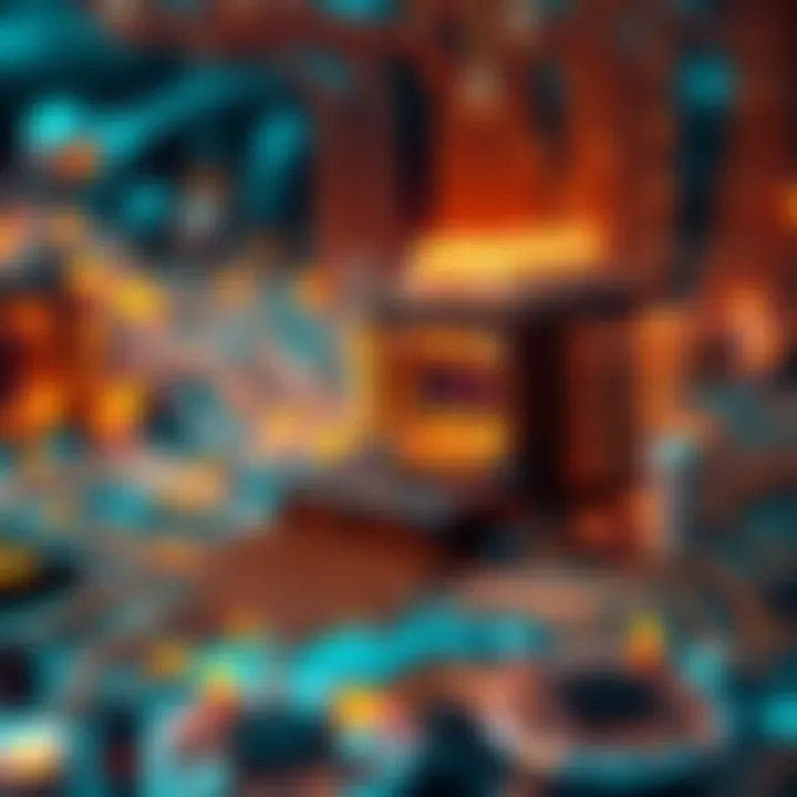 A conceptual illustration of a quantum computer displaying intricate circuits and glowing elements