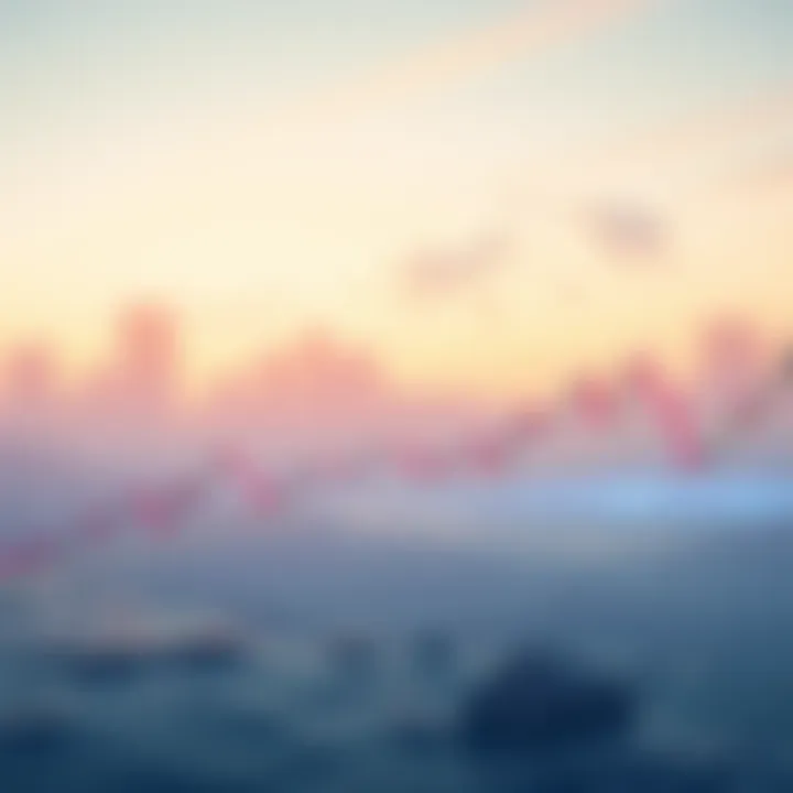A tranquil scene depicting a calm crypto market with subtle price movements on a chart, suggesting potential upcoming changes