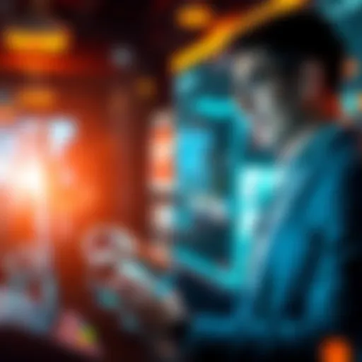 A business professional interacting with consumers through a digital platform, showcasing real-time engagement and verification features.