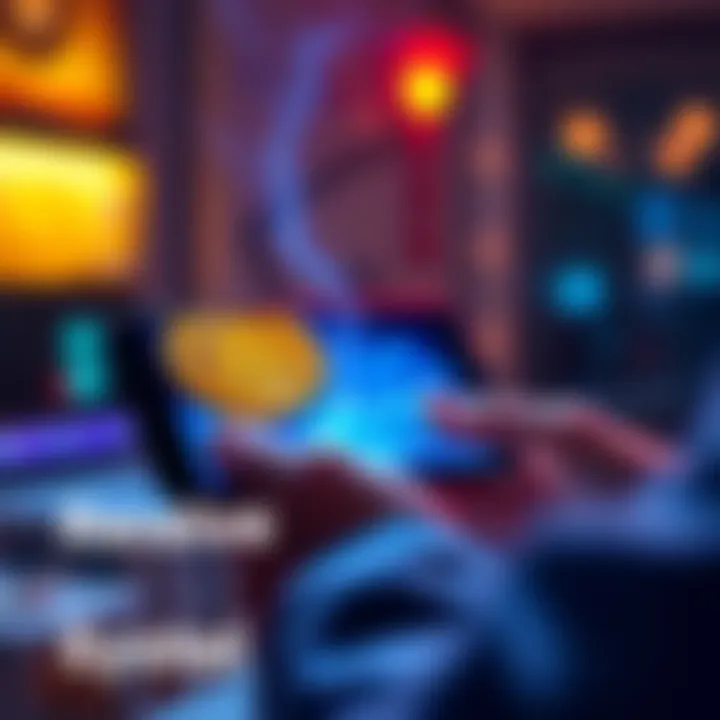 A user receiving Bitcoin Lightning payments on their device with cold storage integration shown on the screen.