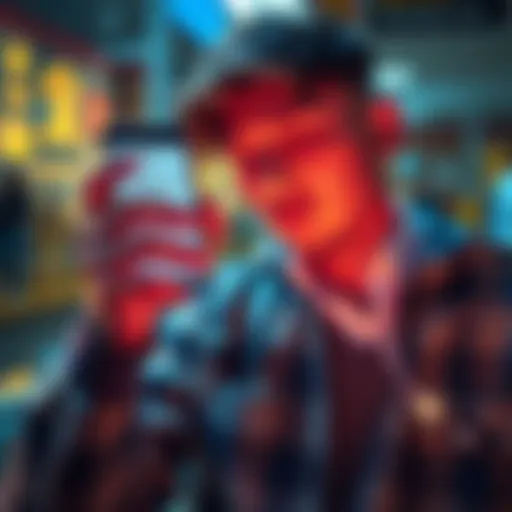 Revolut Ultra services decline A worried person looking at a smartphone displaying decreased interest rates and bank features, symbolizing Revolut Ultra's recent service cuts.