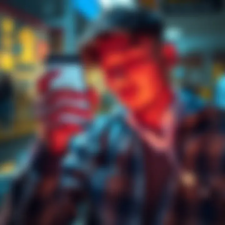 Revolut Ultra services decline A worried person looking at a smartphone displaying decreased interest rates and bank features, symbolizing Revolut Ultra's recent service cuts.