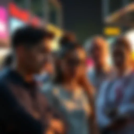 Concerned Revolut users evaluating premium plans Group of people discussing their dissatisfaction with Revolut premium plans and considering downgrading.