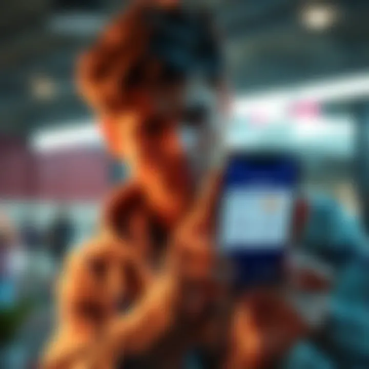 A person looking worried while holding a smartphone showing subscription options and rewards points.