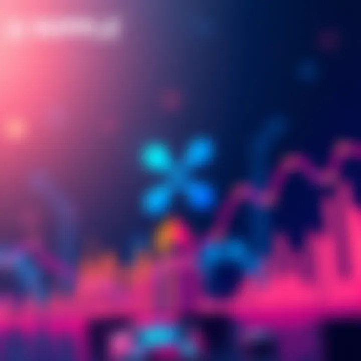 Ripple logo with a graph showing payment growth, while XRP price remains flat