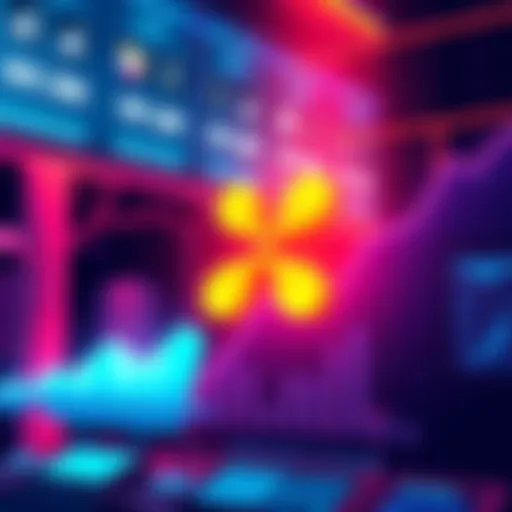 Illustration of Ripple Labs' announcement for a $750 million share buyback program, featuring graphs showing company growth and financial success.