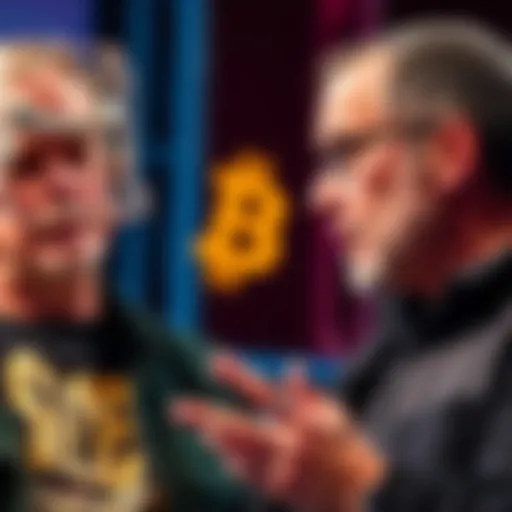 Image depicting a conversation between Roger Ver and Steve Patterson about Bitcoin Cash
