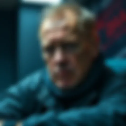 A Russian kidnapper appears uneasy as he listens to the details of Babet's torture, showcasing a tense moment in the crime scene.