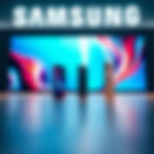 Samsung smartphone ad showing comparison against iPhone models