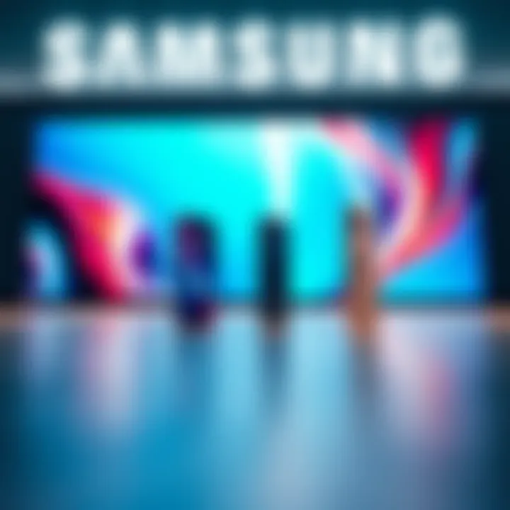 Samsung smartphone ad showing comparison against iPhone models