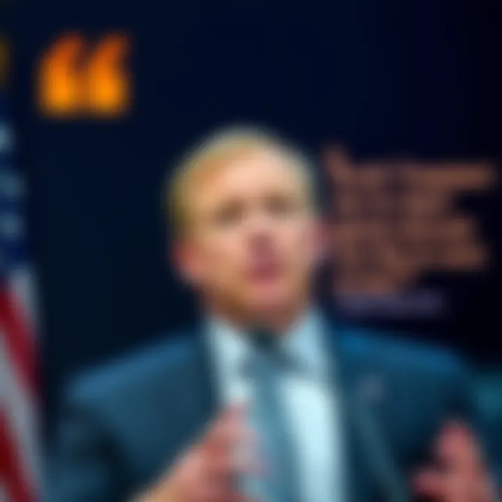 U.S. Treasury Secretary Scott Bessent speaking positively about cryptocurrency, with Satoshi Nakamoto's quote displayed in the background