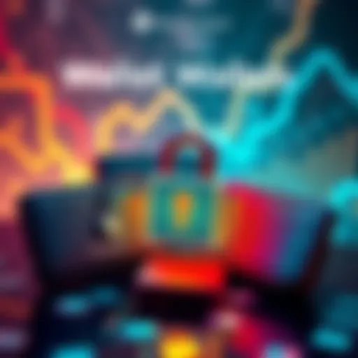 A graphic showing different types of wallets for securing PulseChain assets, including hardware and hot wallets, with a lock symbol representing security.