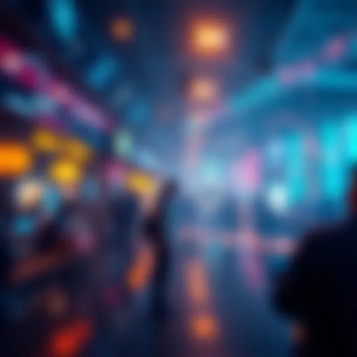 A digital representation of a secure peer-to-peer market with blockchain symbols, reflecting privacy and decentralized finance concepts.