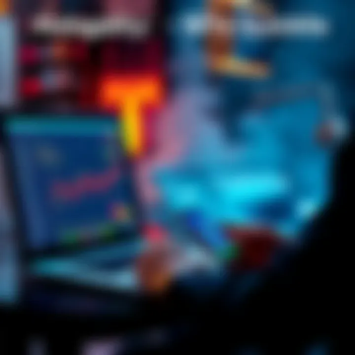 A person using a laptop and smartphone to sell NFTs online, showcasing digital art and crypto transactions.