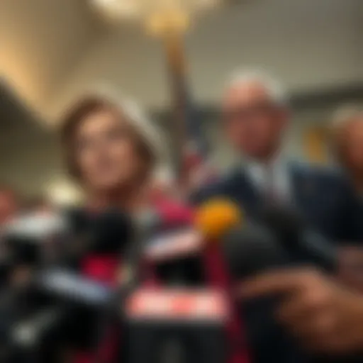 U.S. Senators Elizabeth Warren and Jack Reed addressing the media about their call for a DOJ investigation into WLFI, a crypto firm linked to Trump and Russia.