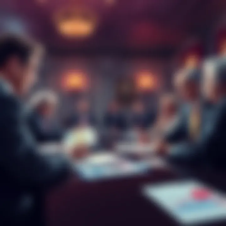 A group of Senators engaged in a discussion about the CLARITY Act and stablecoin yields, with documents and charts on the table.