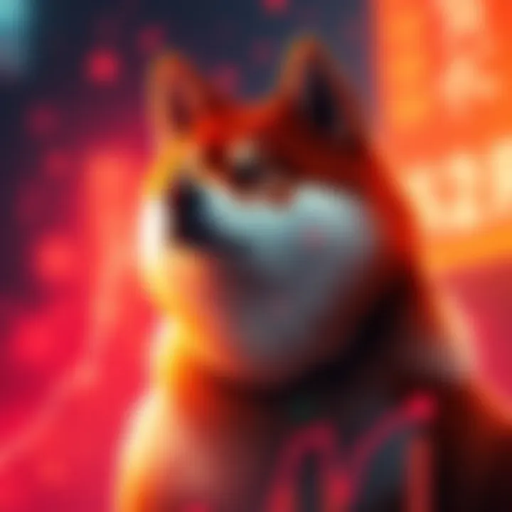 Visual representation of price trends for Shiba Inu cryptocurrency from 2026 to 2030, featuring analysts' insights and graph lines showing potential growth.
