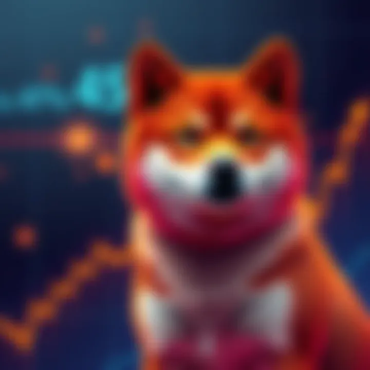 A graph showing Shiba Inu's price trends with an upward trend indicating potential growth.