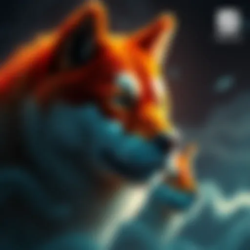 A digital art of Shibeus Maximus accompanied by the #shibarmy logo, representing community spirit