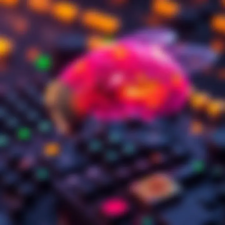 A visual representation of a simulated fruit fly brain processing Bitcoin mining operations, showcasing futuristic technology and biological computing concepts.