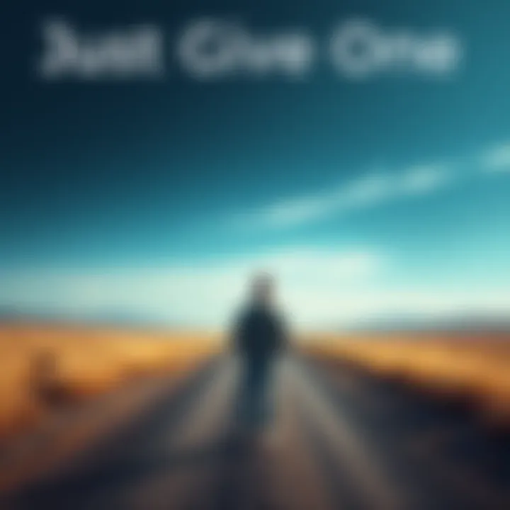 Single Choice A person standing in front of two paths, looking calm and focused while choosing one path to follow, symbolizing simplicity in decision-making.