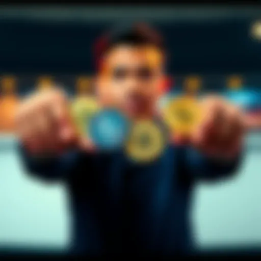 A person with a thoughtful expression holding bid tokens, symbolizing a change in perspective about Atlas Earth.