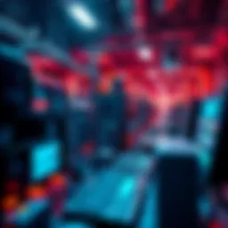 A group of small-scale miners operating computers to mine Bitcoin, emphasizing the challenges they face in a centralized hashrate environment.