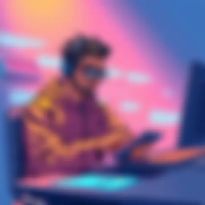 A software engineer using AllArk to convert SOL for real expenses, with Solana branding visible, highlighting payment processes for developers.