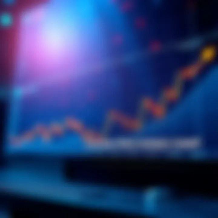 A chart showing the price movement of Solana between $77 and $87 with arrows indicating trends.