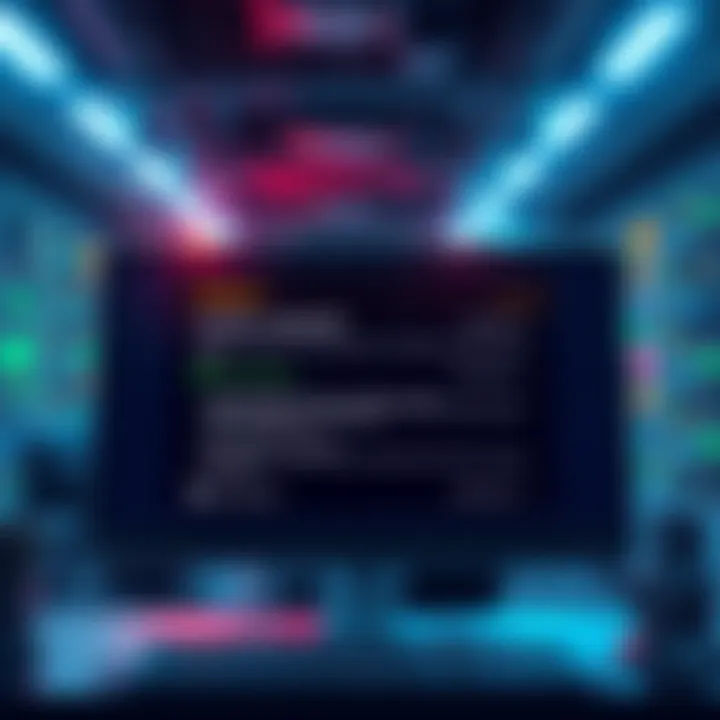 Illustration showing a computer screen displaying Solana network status with error messages, symbolizing validator downtime issues