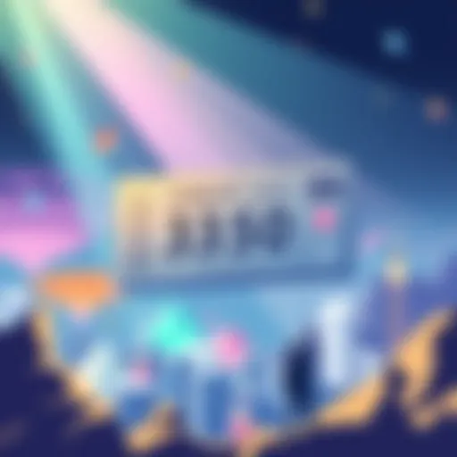 Promotional illustration for Solana Breakpoint 2026 featuring a ticket design with the price of $350 and a countdown element indicating urgency.