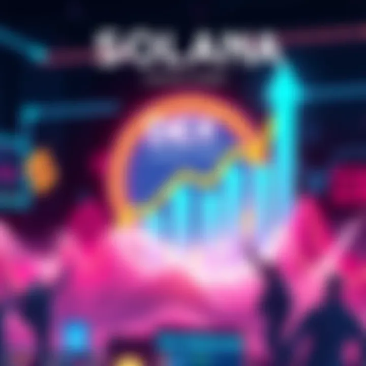 Graphic showing Solana's DEX volume surpassing competitors, with Robinhood Crypto Chain rising to third place