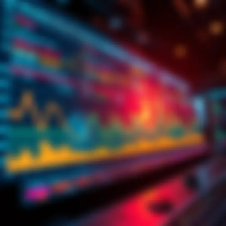 A visual representation of Solana projects facing RPC issues, showing graphs of latency and transaction delivery interruptions, with a focus on performance and reliability in a tech setting.