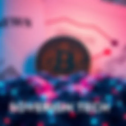 A digital representation of sovereign tech cryptocurrency with symbols of decentralization and privacy, set against a backdrop of regulatory documents and blockchain graphics.