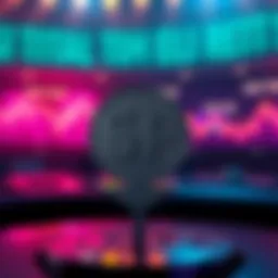 Standard & Poor's logo with a downward arrow symbolizing the downgrade of USDT's dollar peg rating, reflecting instability in the cryptocurrency market.