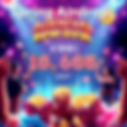 Colorful graphic depicting 16,666 USDT rewards with friends celebrating and inviting others for rewards.