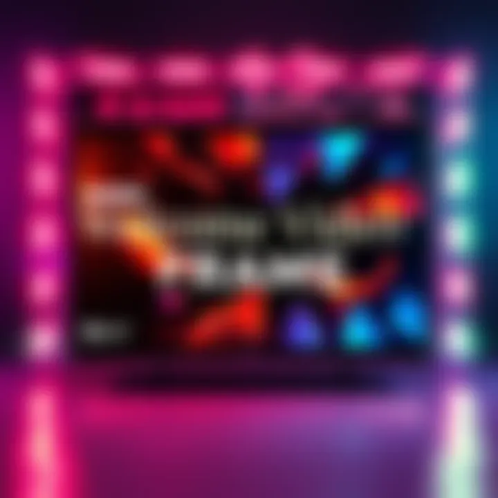 A vibrant graphic showcasing the Steam Frame welcome video with engaging visuals and lively colors.