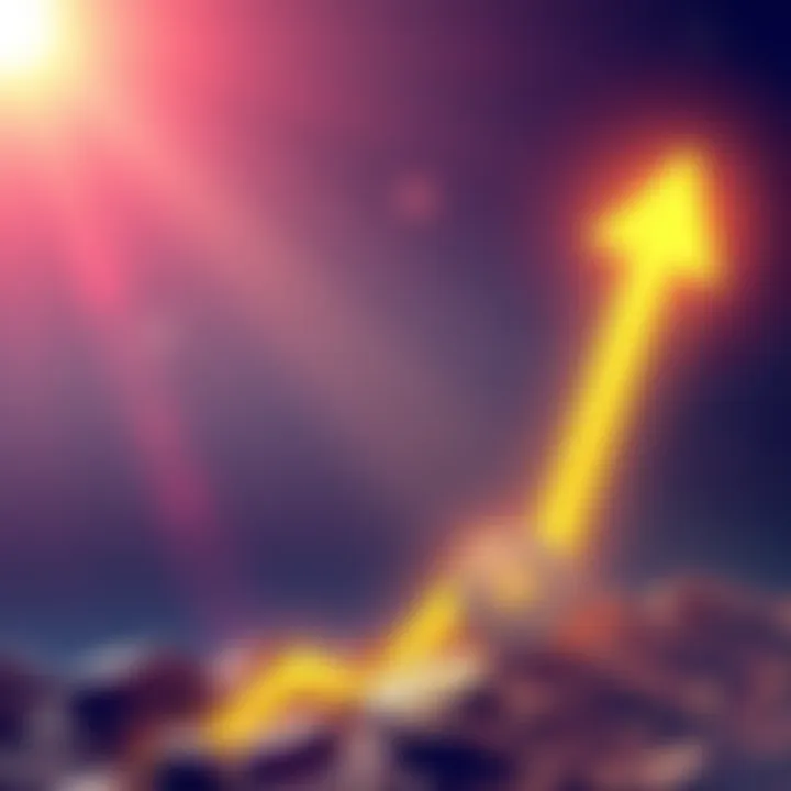 Graphic showing Stellar's logo with an upward arrow indicating growth, symbolizing potential market expansion to $60 billion for XLM.