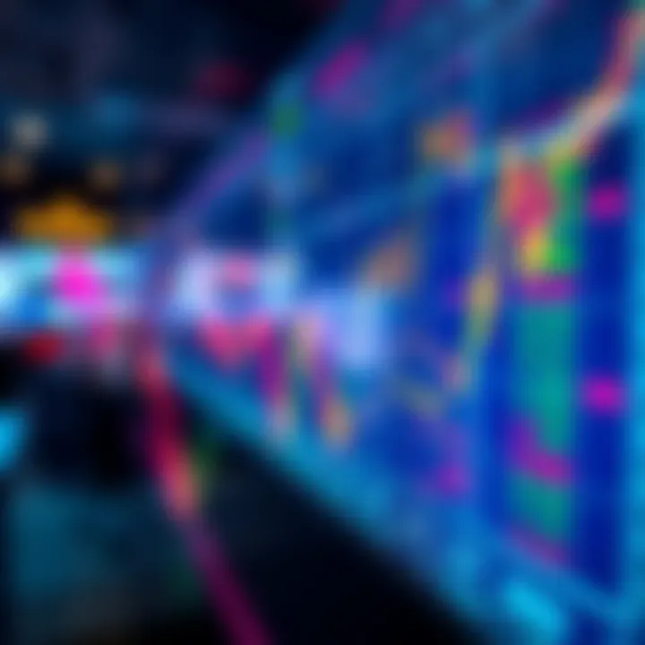 A close-up of a stock market screen with graphs and numbers, representing insider trading activity.