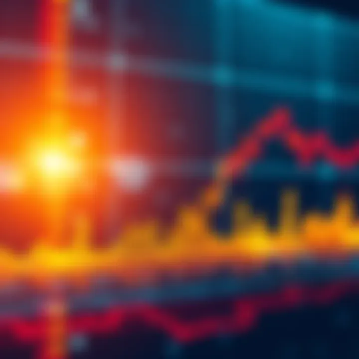 A stock market chart showing rising and falling lines, symbolizing market cycles and investor confidence