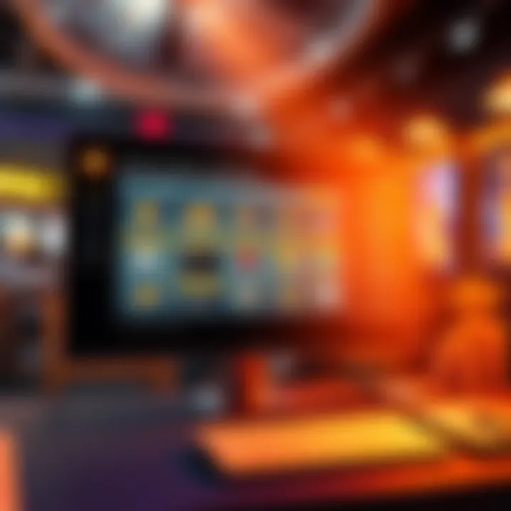 A graphic showing a digital screen with a summary feature for tracking rewards, including icons for prizes and apps, illustrating organized gains.