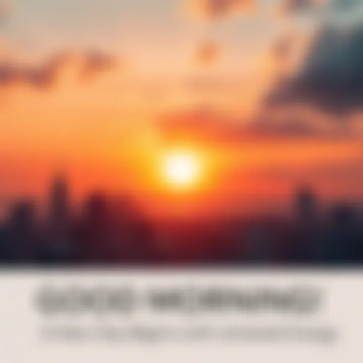 A bright sunrise illuminating a city skyline, symbolizing a fresh start and new day.